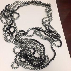 Vintage Miriam Haskell signed 35” necklace